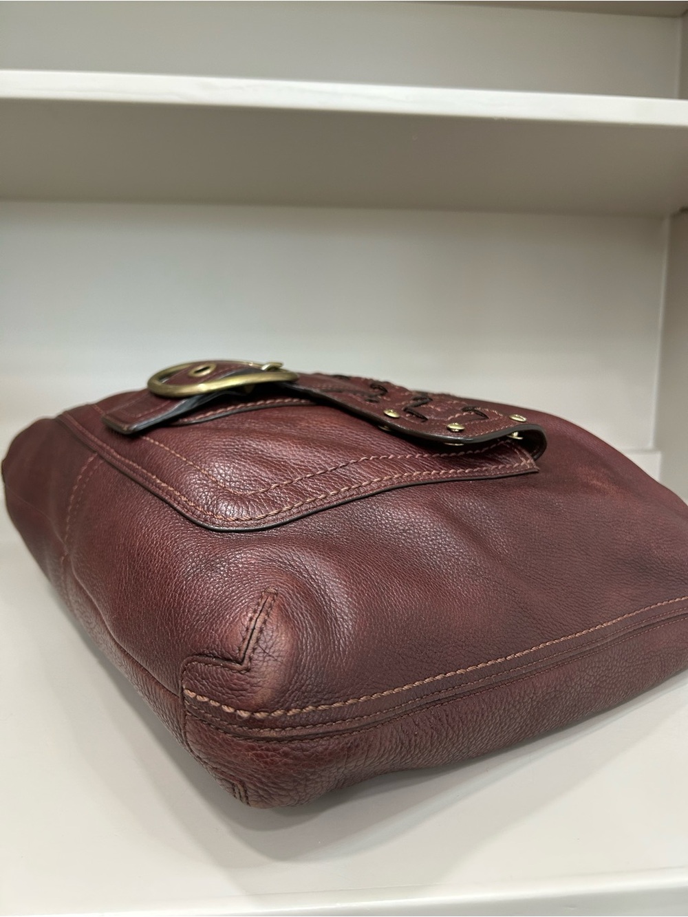 Coach Bleecker Soft Milled Cowhide Woven Pocket Hobo Tattersall Y2K Shoulder Bag - Picture 10 of 17